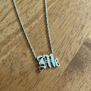 Verameat “Me” nameplate necklace Sterling